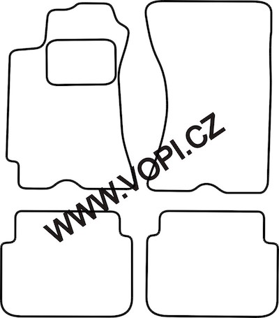 Autokoberce Subaru Forester 2003 - 2006 Colorfit (4420)